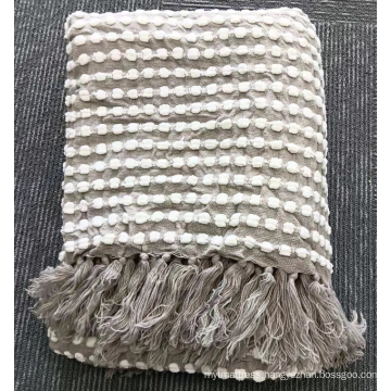 Tassel Big Winter Knit Throw Blanket